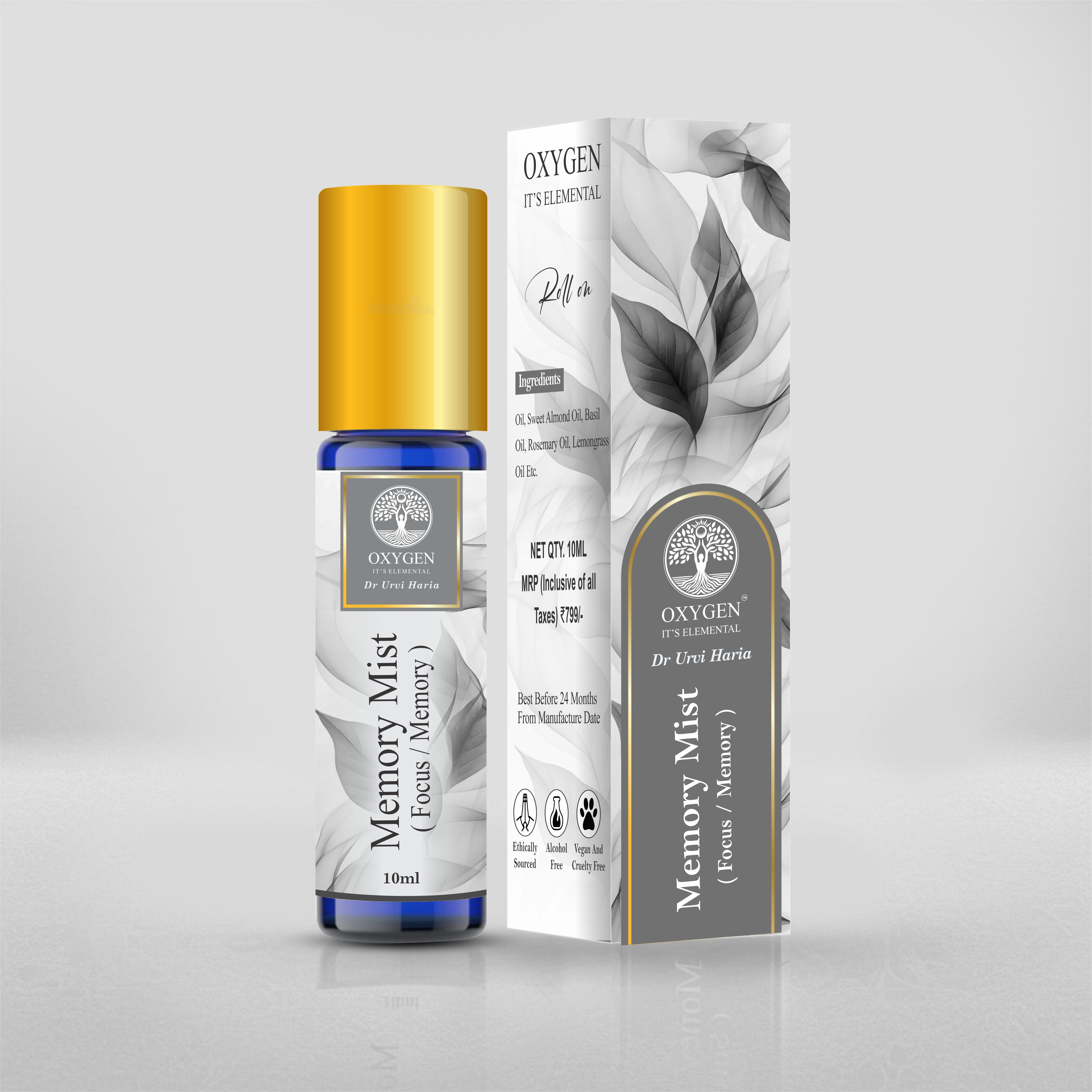 MEMORY MIST Focus & Clarity Essential Oil Roll-On – 10ml