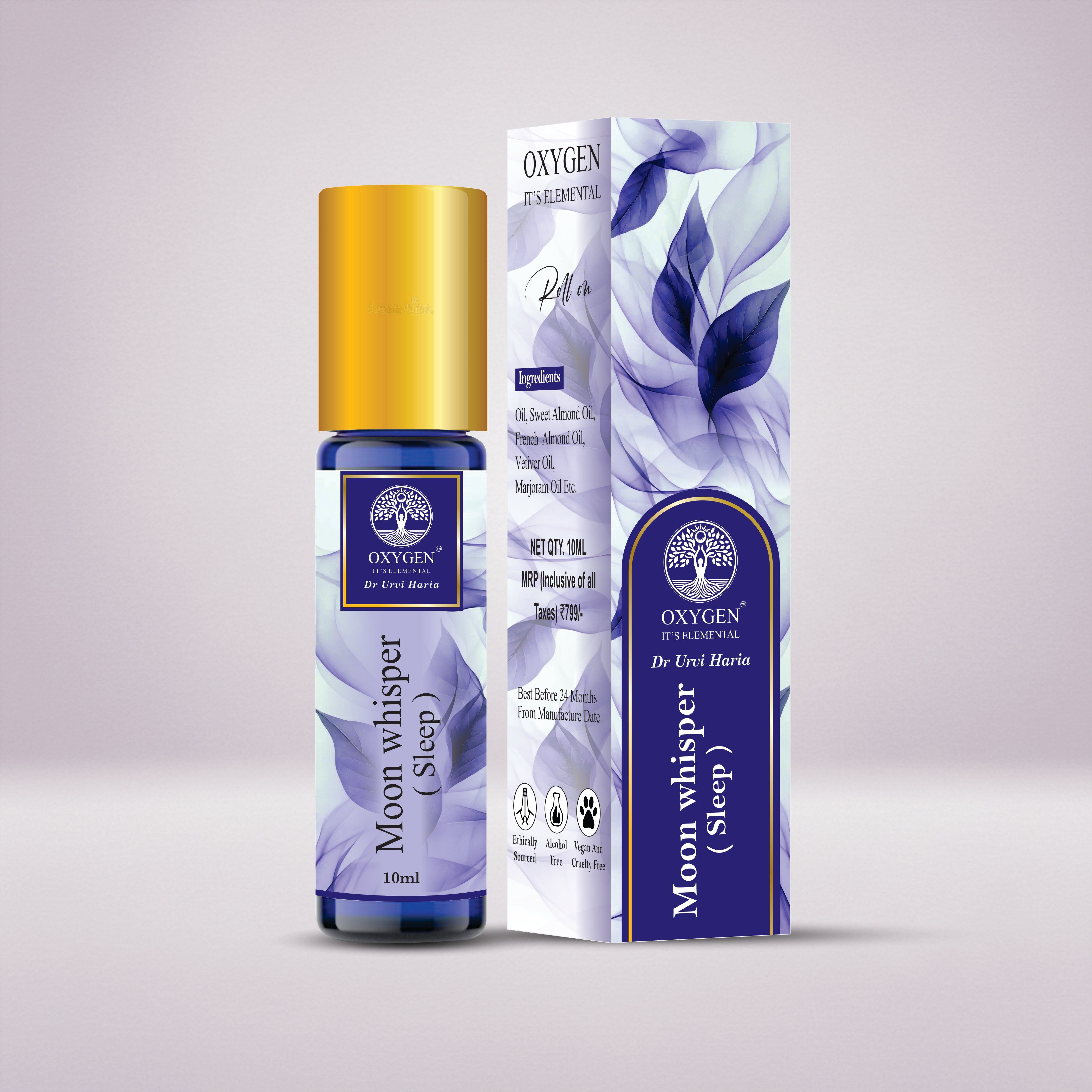 MOONWHISPER Sleep & Relaxation Essential Oil Roll-On – 10ml