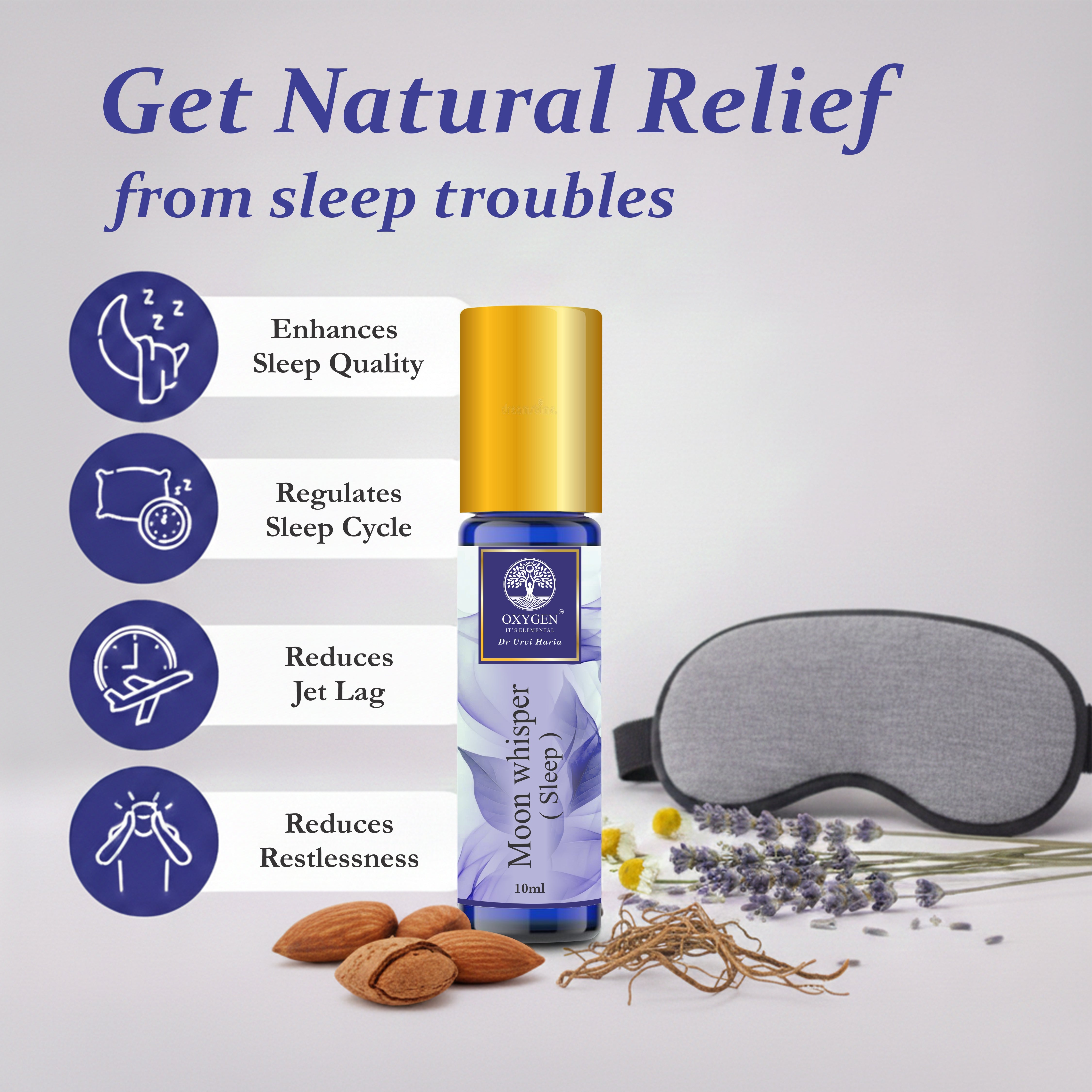 MOONWHISPER Sleep & Relaxation Essential Oil Roll-On – 10ml