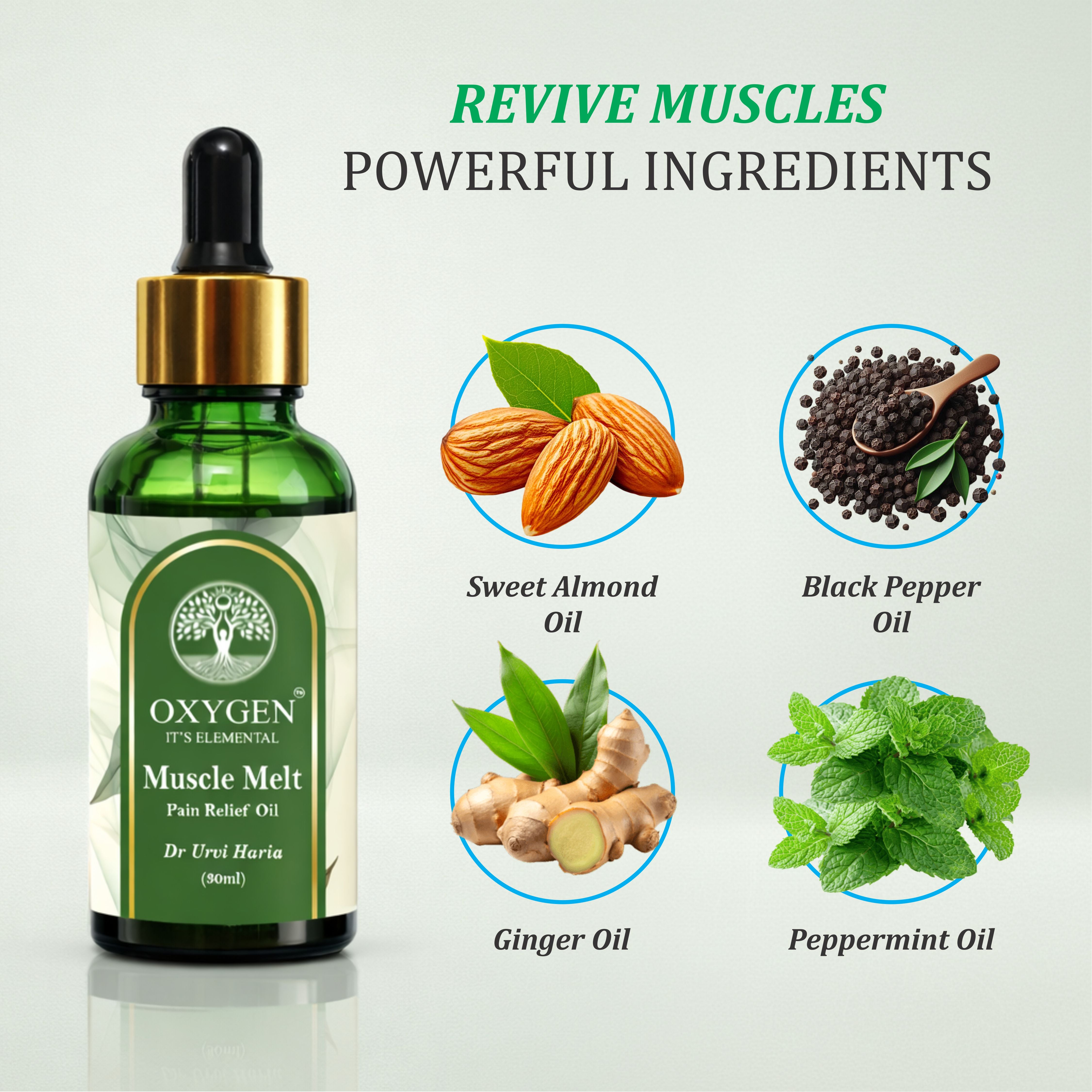 MUSCLE MELT Pain Relief Massage Oil – 30ml