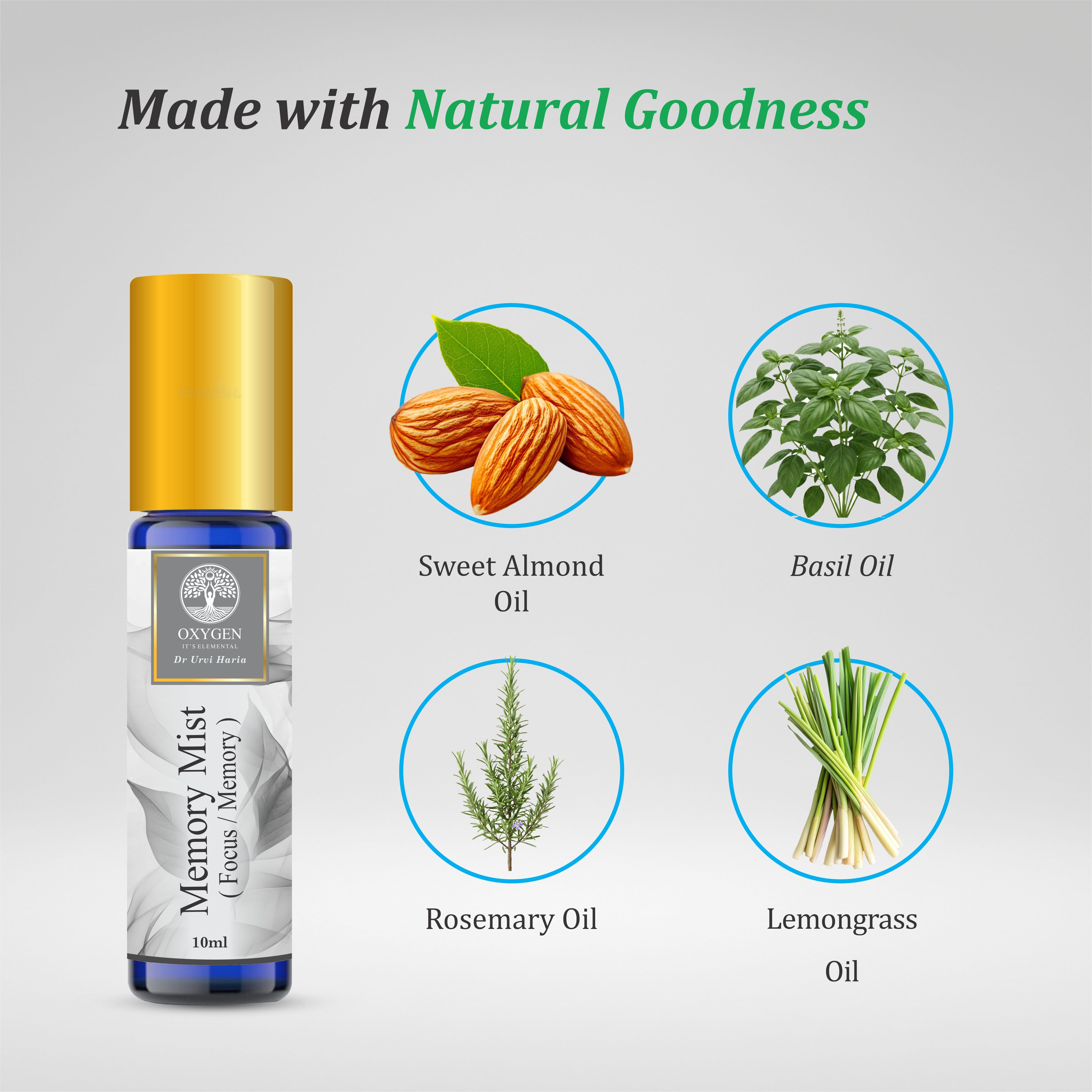 MEMORY MIST Focus & Clarity Essential Oil Roll-On – 10ml
