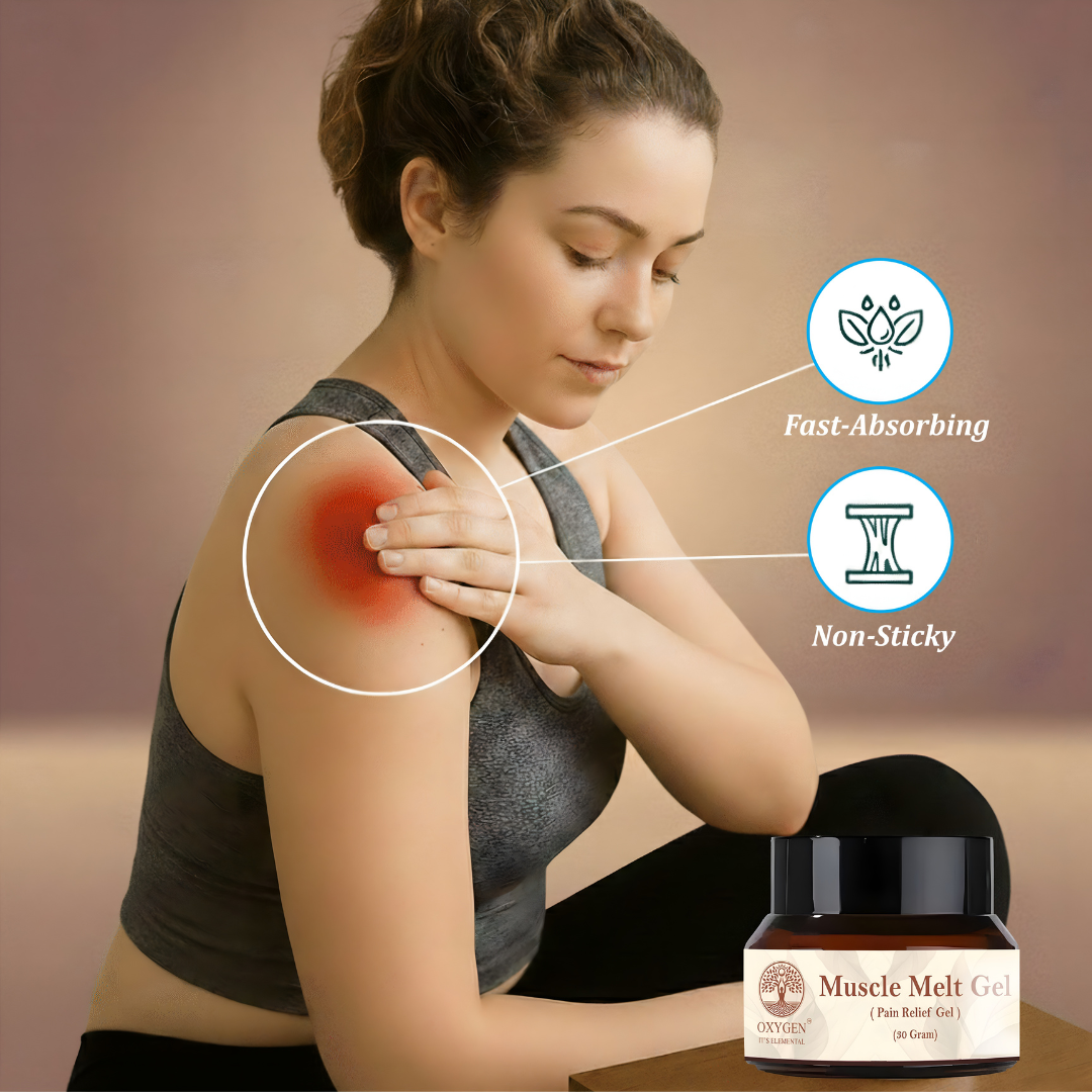 Muscle Melt Gel – Homeopathic Pain Relief Gel – 30g